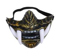 Abaodam Japanese Cosplay Mask Decorative Half Face Mask for Halloween Parties Inspired by Japanese Culture for Cosplay Costume Accessories Design