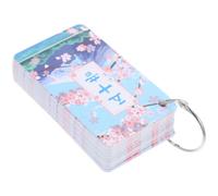 Abaodam Japanese Hiragana and Katakana Flash Cards for Beginners Lightweight Material Portable Ring Binder Design Easy Self-study for Basic Gojūon Syllabary Learning and Fast Alphabet