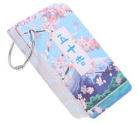 Abaodam Japanese Hiragana Katakana Learning Flash Cards Set for Beginners, Portable Ring-Bound Gojūon Syllabary Cards, Educational Japanese Alphabet Study Tool for and Adults