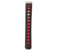 Abaodam Japanese Samurai Handle Replacement Wood Polyester Black Non Slip Grip for Japanese Swords, Cosplay and Martial Arts Hilt Training