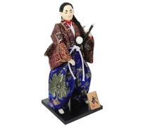 Abaodam Japanese Samurai Warrior Figurine Bushido Doll Meticulous Handiwork Collectible Sculpture Tabletop Artwork Japanese Festival Decor Desktop Table Centrepiece