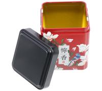Abaodam Japanese Style Airtight Tea Tins Metal Tea Canister with Lid Portable Storage Tin Coffee Sugar Featuring Smooth Surface and Sturdy Iron Material for Bulk Foods and Beads Storage