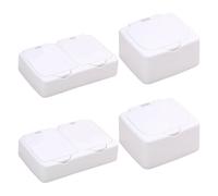 Abaodam Jewelry Organizer Small Storage Box 4Pcs for Office Desktop and Dorm Room DIY Push-Button Compartments