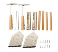 Abaodam Kalimba Thumb Piano Keys Replacement Accessories DIY Repair Kit 2 Sets for Repairing the Old One or DIY a Kalimba 17 Keys with Wood and Metal Material