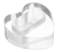 Abaodam Kazoo Stand Acrylic Heart Shape Display Holder for Small Kazoo Holder Showcase Table Decor