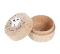 Abaodam Keepsake and with for Tooth Boys Large Wooden Baby Box Intricate Capacity Carved Design Preserving Memories and Storing Multiple Teeth for Baby Keepsakes