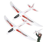 Abaodam Kids Foam Glider Plane Toy 39In Hand Throwing Aerobatic Aircraft with Diy Sticker Decoration for Outdoor Play Enhances Hand-Eye Coordination