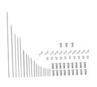 Abaodam Kit with Silver Finish Repair Oboe Steel Threaded Screws Precise and Easy Repair for Woodwind Instrument Accessories for Beginners and Professional Musicians