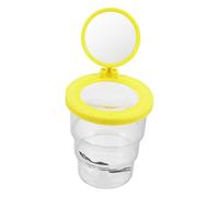 Abaodam Kit Yellow Magnifying Viewer with Container for Observation Preschool Science Exploration for Outdoor Activities and Fine Motor Skill Development