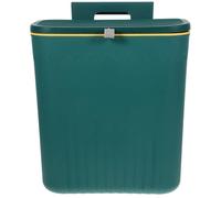 Abaodam Kitchen Trash Can Compost Bin Large Capacity Plastic Flip Lid Sliding Design Adhesive Installation Dual-use Design for Home and Small Spaces