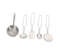 Abaodam Kitchenware Set Stainless Steel Cooking Utensils for Boys and Practical Pretend Play Kitchen Tools for Stir Frying and Braising Educational Role Play