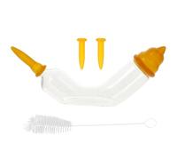 Abaodam Kitten Feeding Tube Pet Feeder Accurate Dose Administration Healthy and Safe Glass Silicone Curved Shaped Nursing Tool for Small Pets Newborn Puppies Kittens