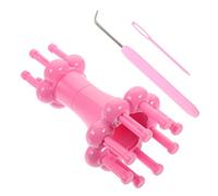 Abaodam Knitting Looms Set for Adults Plastic Yarn Knitter DIY Knitting Toy with Needle and Crochet Hook Easy-to-use Weaving Machine for Wool Yarns and Silk Threads and Creative Crafts
