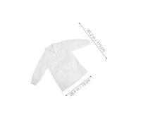 Abaodam Lab Coat White Long Sleeve Doctor Costume with Flexible for Easy S Doctor Outfit for School Plays Role Play Science Dress Up and Parties