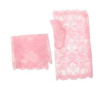 Abaodam Lace Fingerless Sun Gloves for Women Half-finger Summer Driving Cycling Sports Gloves with Elegant Lace Trim Breathable UV Protection for Outdoor Adventures