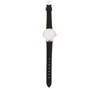 Abaodam Ladies Wrist Watch for Women with Pu Leather Belt, Digital Design, Safe for Skin, Black Colour, for Outdoor Activities and Leisure, Casual and Graceful Style