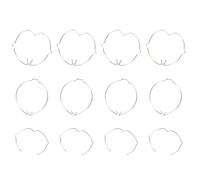 Abaodam Lamp Accessories Easy to Install for Recessed and Spotlight Fixtures 30pcs Silver Iron Spring Clips Flexible Downlight Retaining Rings for Mr11 Mr16 Bulbs