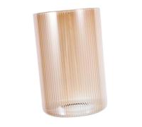 Abaodam Lamp and Unobstructed Light Transmission Glass Replacement Shade Brown Cylindrical with Stripe Texture Heat Resistant for E27 Lamp Bases for Pendant Lighting and Desk