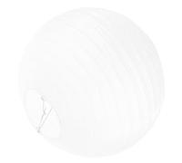 Abaodam Lantern Lamp Shade Blank for 30cm Round and White Iron and Cotton Paper Material Versatile Use Unique Sl esign for Indoor and Hotels for Home Decoration