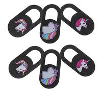 Abaodam Laptop and Tablet Camera Privacy Cover Slide Decorative Colourful Unicorn Webcam Cover 6-Piece Set Residue-Free Adhesive