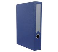 Abaodam Large Capacity Blue Pu Leather Document Box File Organizer with Practical Storage and Easy to Clean Design, Desktop Desk Tidy Organiser for Office and Student Paper Management