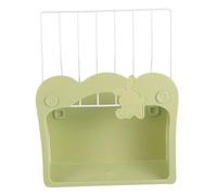 Abaodam Large Capacity Rabbit Feeder Hay Rack for Guinea Pigs and Chinchillas Spill Storage Holder with Secure Groove Installation Minimizes Waste and Keeps Cage Clean for Small Pets