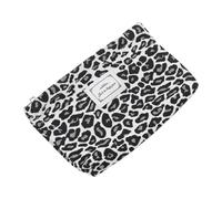 Abaodam Large Capacity Waterproof Leopard Print Travel Toiletry Bag with Big Opening, Portable Cosmetic Pouch for Women Suitable for Outdoor Use and Travel Random Color
