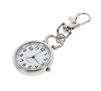 Abaodam Large Dial Quartz Nurse Pocket Watch for Nursing Students Silver | Zinc Alloy Build, Key Buckle Design, Easy Carry Style, Tracks Drip Rate for Occasions