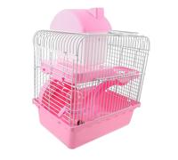 Abaodam Large Double-layer Hamster Castle Cage for Small Pets Breathable Wire Pet House with Detachable Accessories Suitable for Dwarf Hamster Chinchilla Hedgehog and Rat Play and Rest