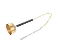 Abaodam Large Expandable Buddhist Chime Temple Instrument for Dharma Rituals, Wooden Fish Meditation Aid with Flexible Design, Music Tool for Temple Supply