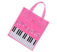 Abaodam Large Music Score Storage Pouch Portable Handbag for Sheet Music and Keyboard Instruments in Pink Lightweight Holder for Easy Transport and Protection