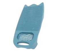 Abaodam Large Plastic Laundry Washboard with Soap Holder and Non-Slip Base, Thickened Household Wash Board for Hand Washing Clothes, Travel-Friendly Scrub Board in Dark Green