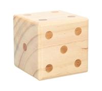Abaodam Large Wooden Dice Multipurpose Game Prop Party Accessory Sturdy Craft Dice for Family Gathering and Tabletop Play
