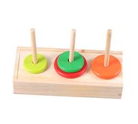Abaodam Large Wooden Tower of Hanoi Puzzle Game for Boys and Girls Developmental Toys