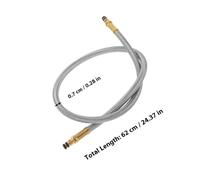 Abaodam Leak-Resistant Stainless Steel Gas Range Hose Flexible Connector for Rv Propane Tank and Outdoor Stove Compact Lightweight Gas Line for Camping and Burner