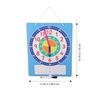 Abaodam Learning Clock for Boys and Girls Writable Clock Toy Digital Display Study Supplies for Telling at Home Classroom