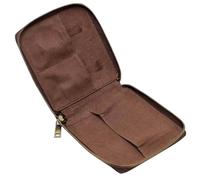 Abaodam Leather Watch Storage Box for 4 Watches Vintage Retro Zippered Travel Case with PU Leather for Home and Outdoor Use