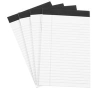 Abaodam Legal Notepad Set 4Pcs A5 Tearable Lined Memo Pads 12.7X20.3Cm Office Paper Pads for Activity Planning and Work