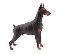 Abaodam Lifelike Doberman Model Statue Dog Figure Ornaments Realistic Simulation Dog Toys for Boys and Girls Home Decor