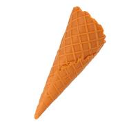 Abaodam Lifelike Fake Ice Cream Cone Model Caramel Color Decorative Prop for Home Party Photography Shop Display Bright Vivid Simulated Dessert Counter Decoration