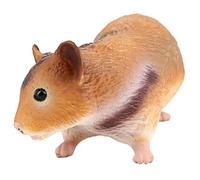 Abaodam Lifelike Guinea Pig Model Figurine Plastic Animal Decoration for Home Desktop Garden Accent Small Squatting Craft for Nature Lovers