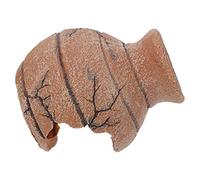 Abaodam Lifelike Reptile Cave Hideout Desert Decor with Stable Base for Leopard Geckos Snakes Lizards Terrarium Accessory Tabletop Pet Shelter
