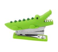 Abaodam Light Green Mini Stapler Office Stationary Creative Silicone Stainless Steel Hardly Jams Staples Binding Portable Stapler for School Study Teachers and Co-workers