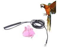 Abaodam Lightweight Parrot Flying Harness Elastic Pulling Rope, Pet Bird Harness Leash for Outdoor Training and Travel, Suitable for Small to Medium Birds, Random Color