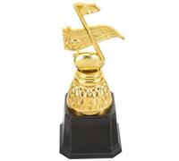 Abaodam Lightweight Plastic Musical Note Trophy Golden Electroplated Finish, Delicate Music Note Shape Award Trophy for Party Game Prizes and Musical Competitions