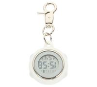 Abaodam Lightweight Precise Timing Clip-on Pocket Watch with Keychain Design Exquisite Simple Appearance Silicone Nurse Watch for Daily Life and Work the Hospital for Professionals