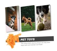 Abaodam Lion Shaped Cotton Rope Dog Toy Safe Chewing Molar Toy for Puppies Woven Plaything for Pets Keeps Dogs Engaged While Protecting Furniture