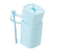 Abaodam Lipstick Storage Bag Silicone Case Blue Portable Travel Bag Lipstick Holder Box for Purse Lip Balm Sleeve Pouch Organizer Holder