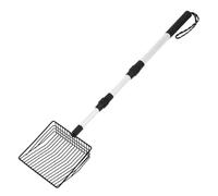 Abaodam Long Handled Cat Litter Scoop Stretchable Poop Sifter for Easy Waste Collection Durable Design Compatible with Tofu and Chicken Litter Comfortable Grip