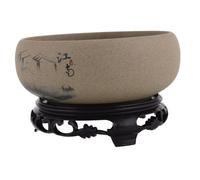 Abaodam Lotus Bowl Ceramic Planter Hydroponic Flower Pot Decorative Vase for Living Unique Handmade Pottery Planters Table Decoration